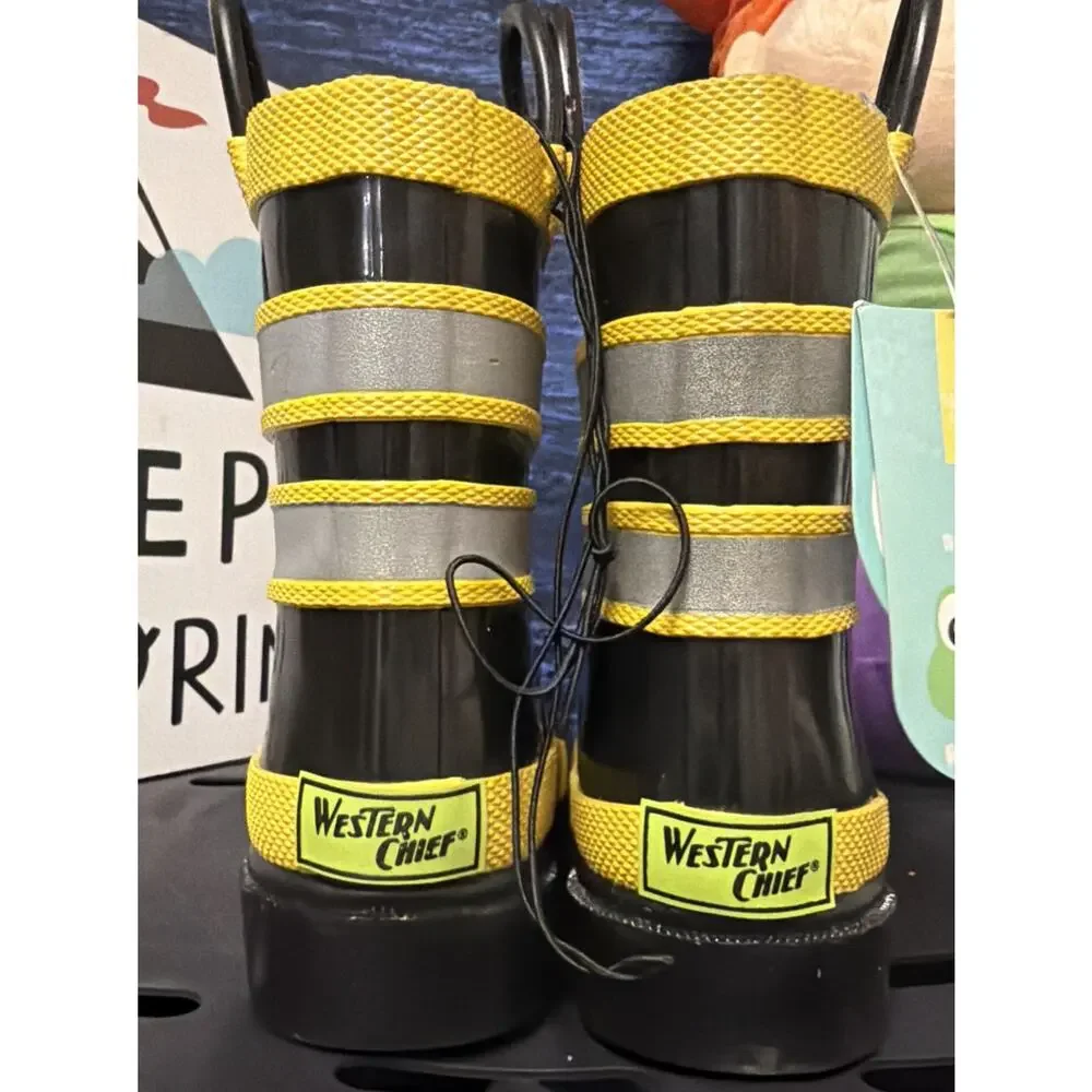 Western Chief Fireman Rain Boots Waterproof Outdoor Toddler 5 NWT